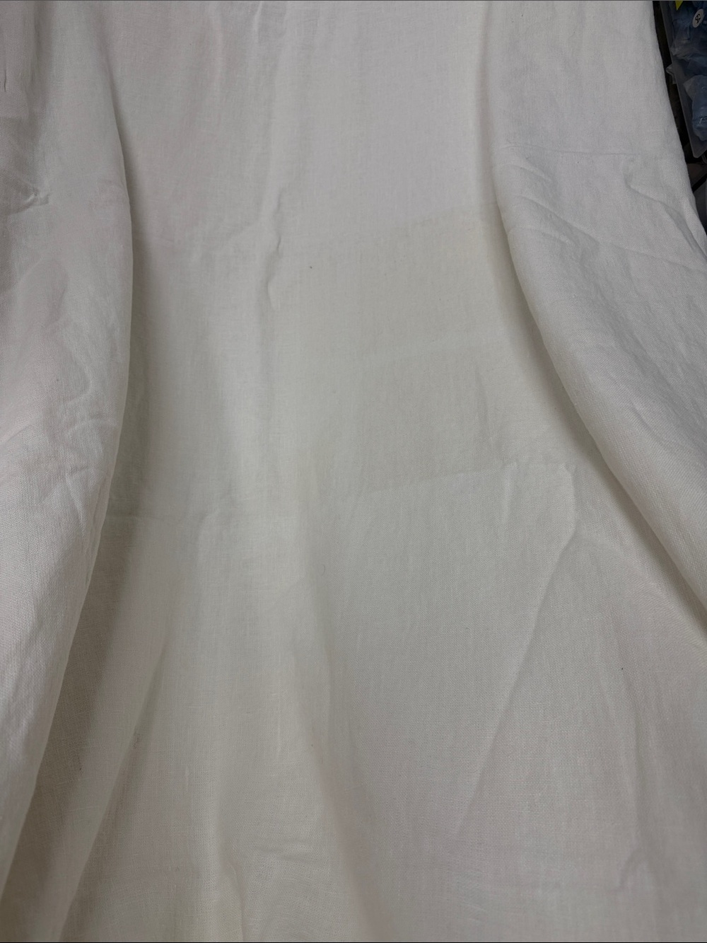 NWT QUINCE *flaw Vintage Wash European Linen Bed Cover King/Cal King Ivory 9168 - Picture 10 of 12
